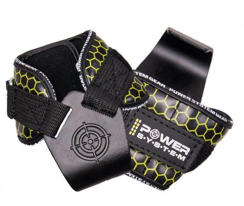 Крюки для тяги на запястья Power System Hooks V2 PS-3360 Black/Yellow L