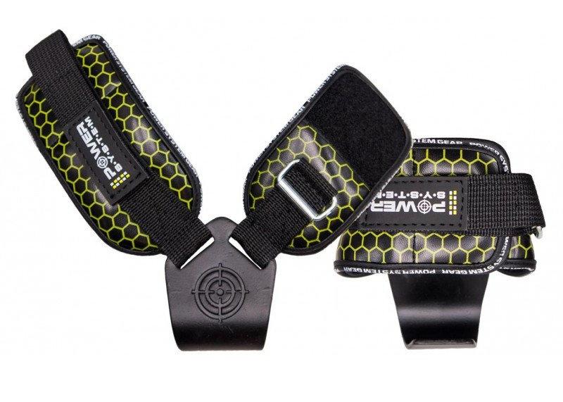Крюки для тяги на запястья Power System Hooks V2 PS-3360 Black/Yellow L