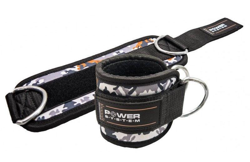 Манжеты на лодыжку Power System Ankle Strap Camo PS-3470 Grey/Black