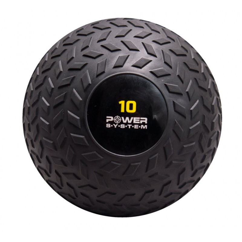 Мяч SlamBall для кроссфита и фитнеса Power System PS-4116 10 кг рифленый