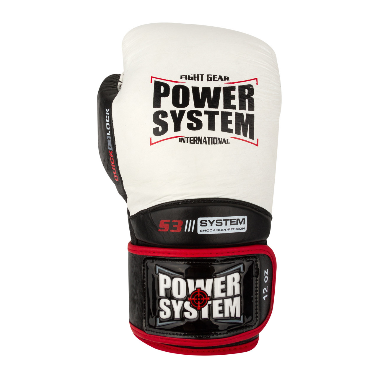 Боксерские перчатки PowerSystem PS 5004 Impact White 12 унций