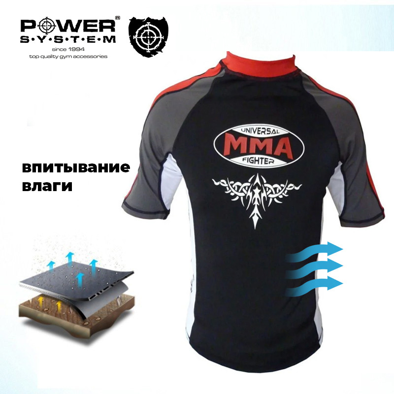 Рашгард для MMA Power System 004 Scorpio S Black/Red