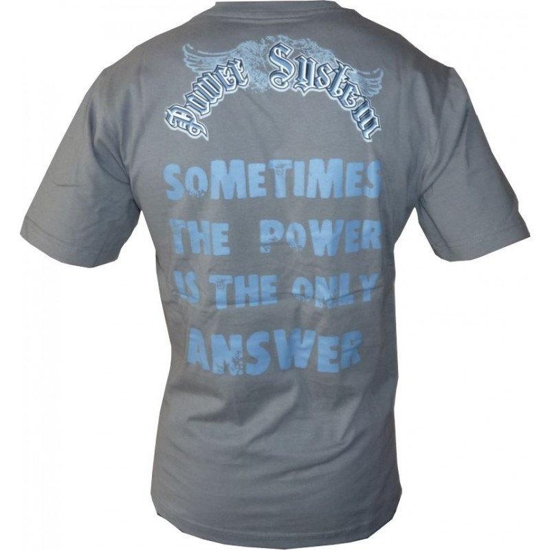 Футболка для фитнеса и бодибилдинга Power System PS-5000 Spartan Grey M