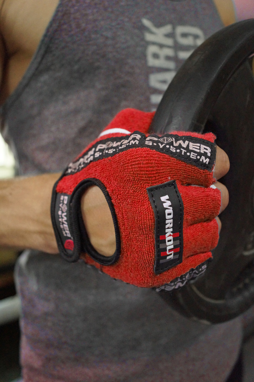 Перчатки для фитнеса и тяжелой атлетики Power System Workout PS-2200 Red XXL