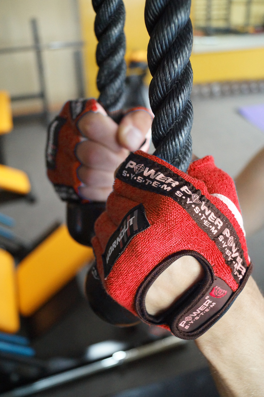 Перчатки для фитнеса и тяжелой атлетики Power System Workout PS-2200 Red XXL