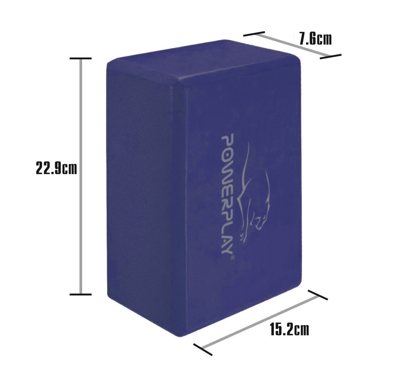 Блок для йоги PowerPlay 4006 Yoga Brick Темно-синий