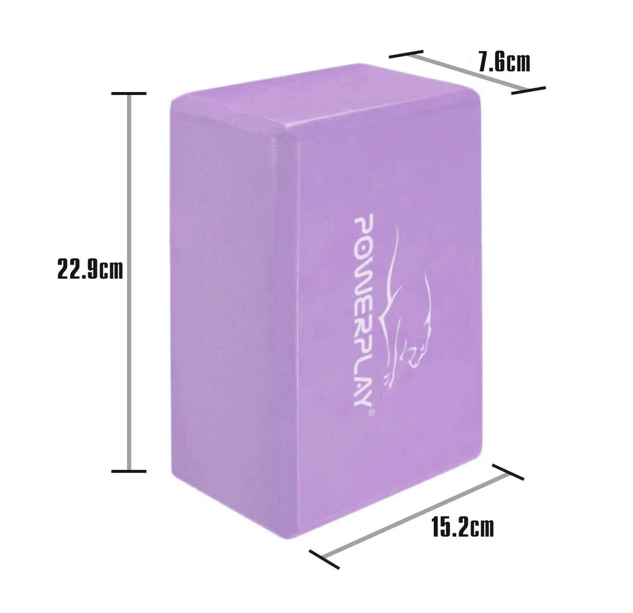 Блок для йоги PowerPlay 4006 Yoga Brick Фиолетовый