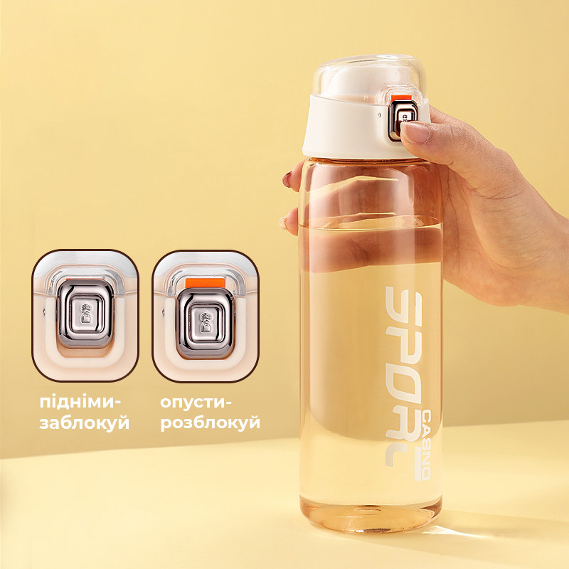 Бутылка для воды CASNO 550 мл KXN-1220 Желтая