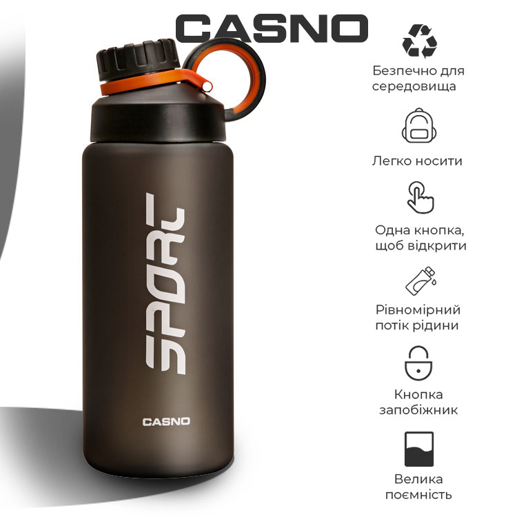 Бутылка для воды CASNO 500 мл KXN 1234 Серая