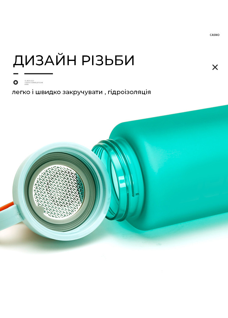 Бутылка для воды CASNO 500 мл KXN 1234 Голубая