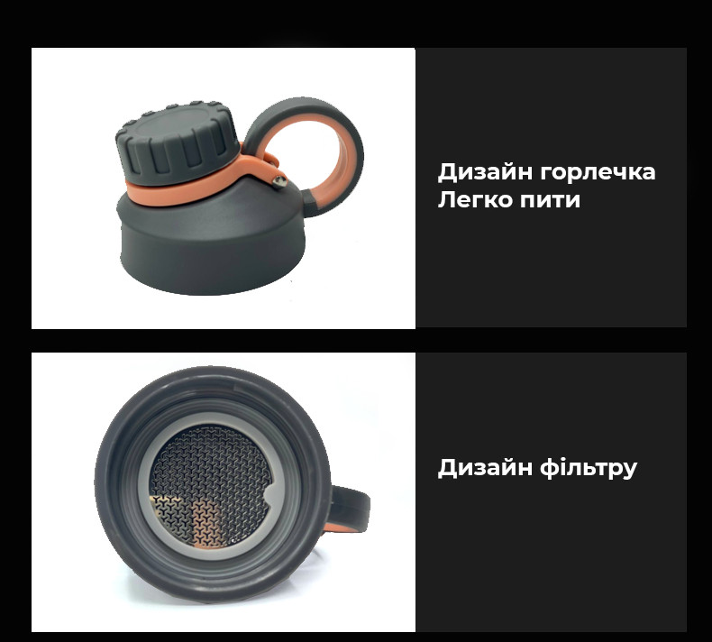 Бутылка для воды CASNO 1500 мл KXN-1237 Серая