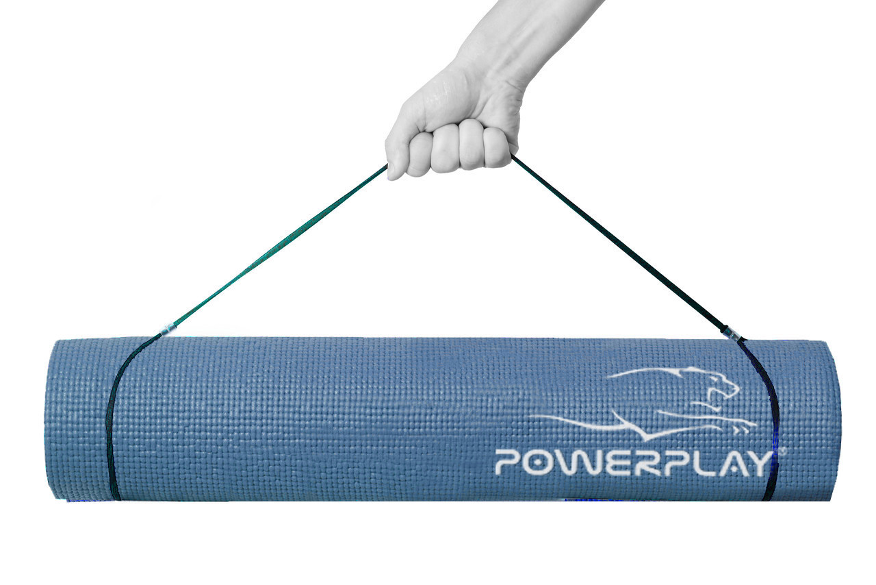 Коврик для йоги и фитнеса PowerPlay 4010 (173*61* 0.6) Cиний