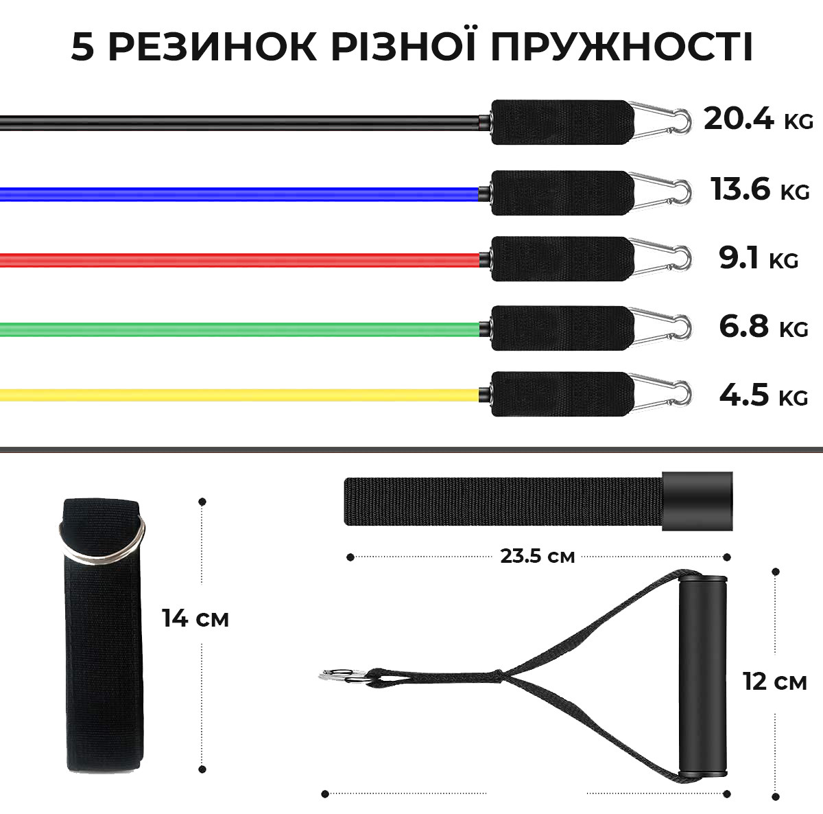 Универсальный набор трубчатых эспандеров Power System PS-4099 Total Expander Set