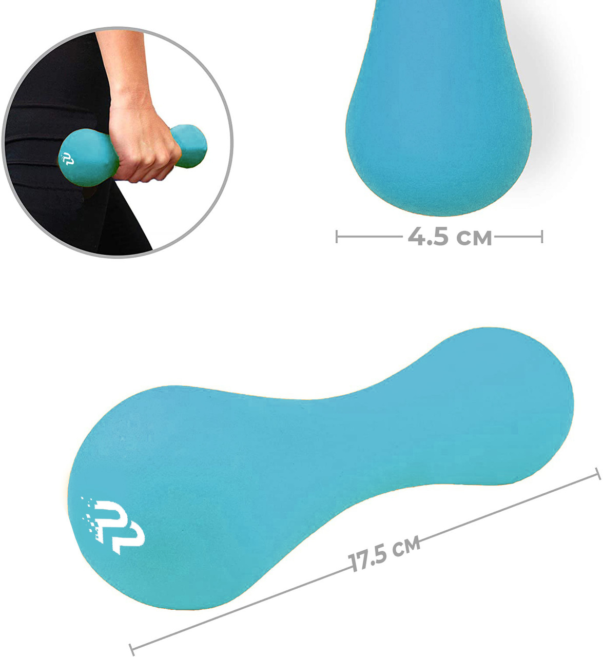 Гантель PowerPlay 4126 неопреновая 1 кг