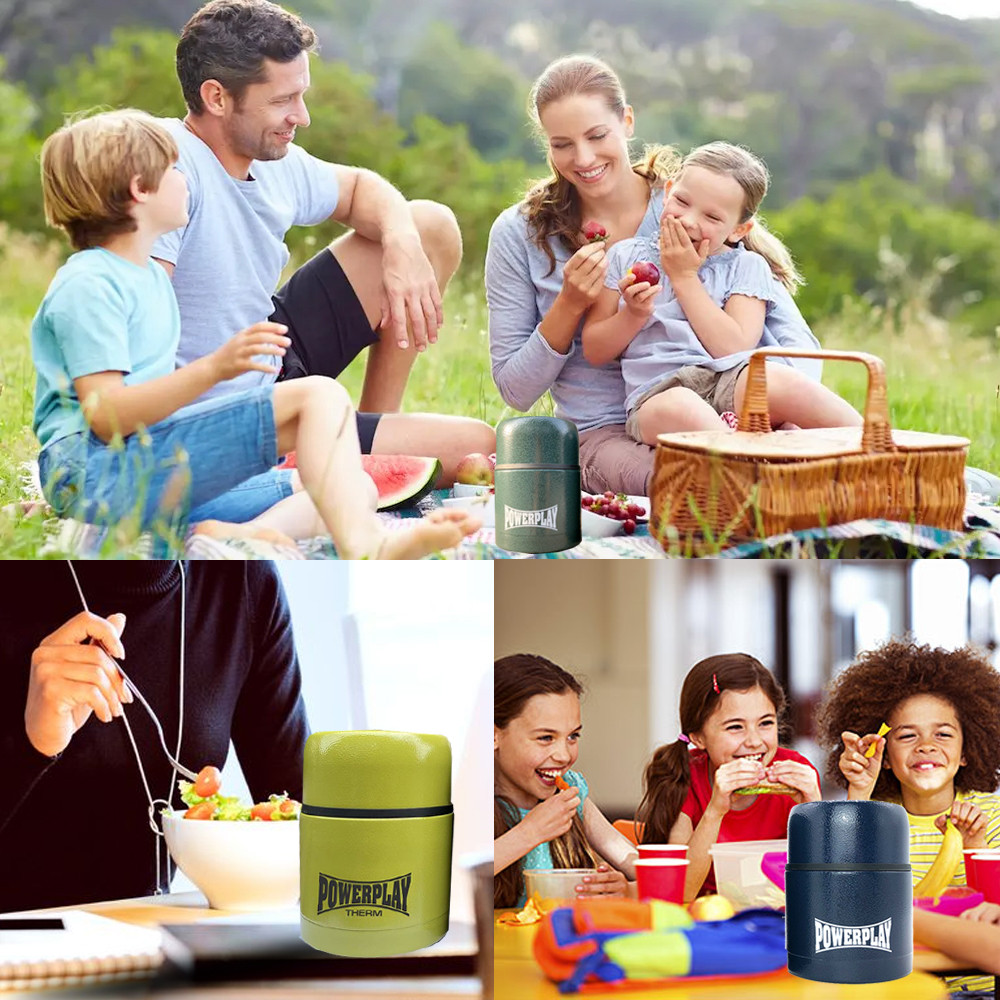 Термос харчовий PowerPlay 9003 Сірий 500 мл