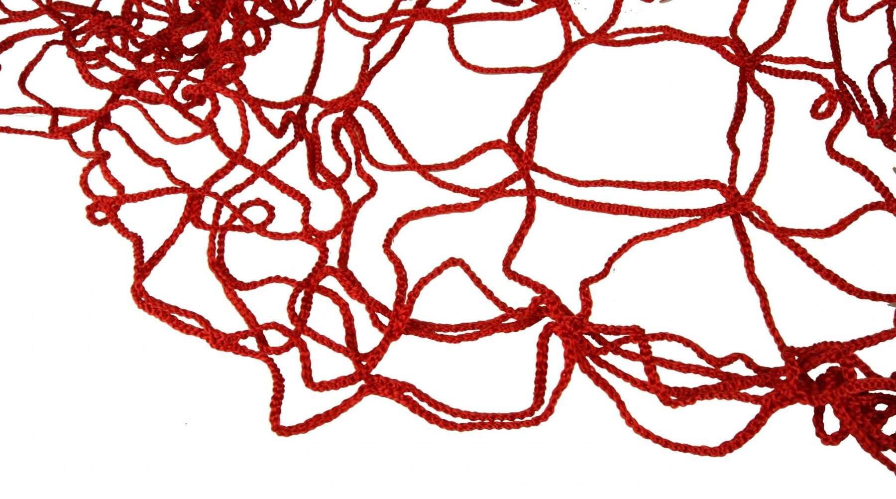 Сітка для футбольних воріт 9009 - 17 (бавовна) червона фото товару