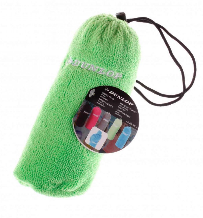 Полотенце спортивное Dunlop Sport towel зеленое