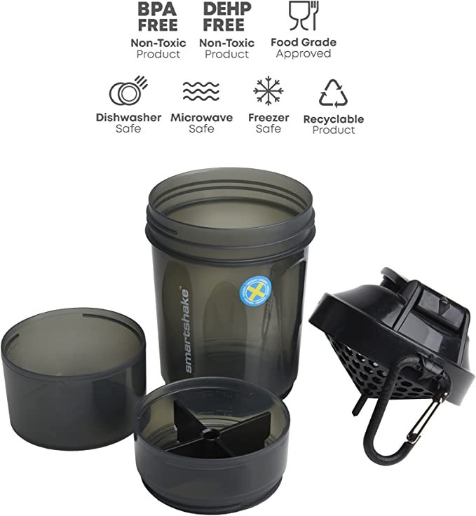 Шейкер спортивний Smartshake Original2GO 600ml Black
