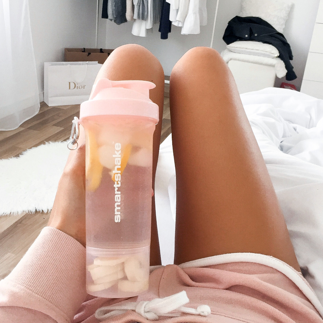 Шейкер спортивний Smartshake Slim 500ml Cotton Pink (Light Lavender)