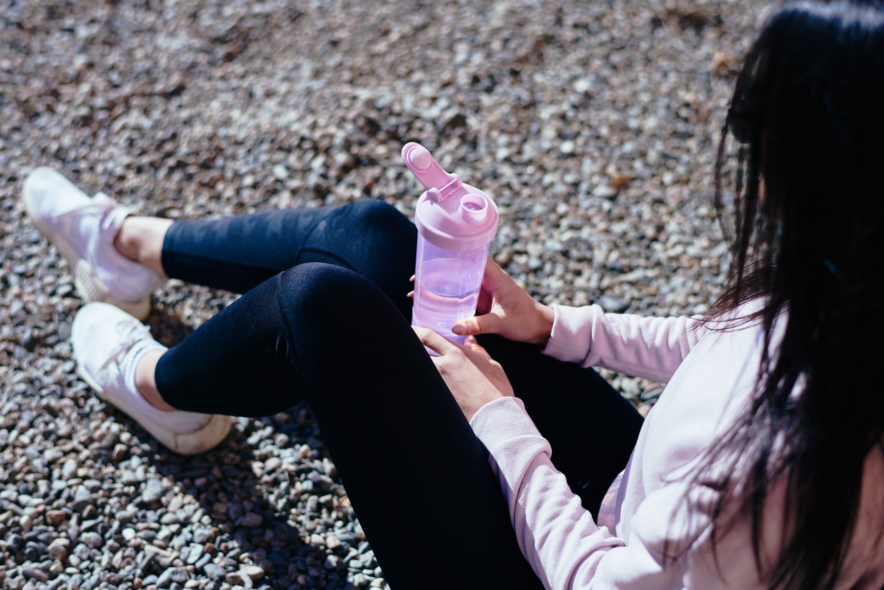 Шейкер спортивний Smartshake Slim 500ml Cotton Pink (Light Lavender)