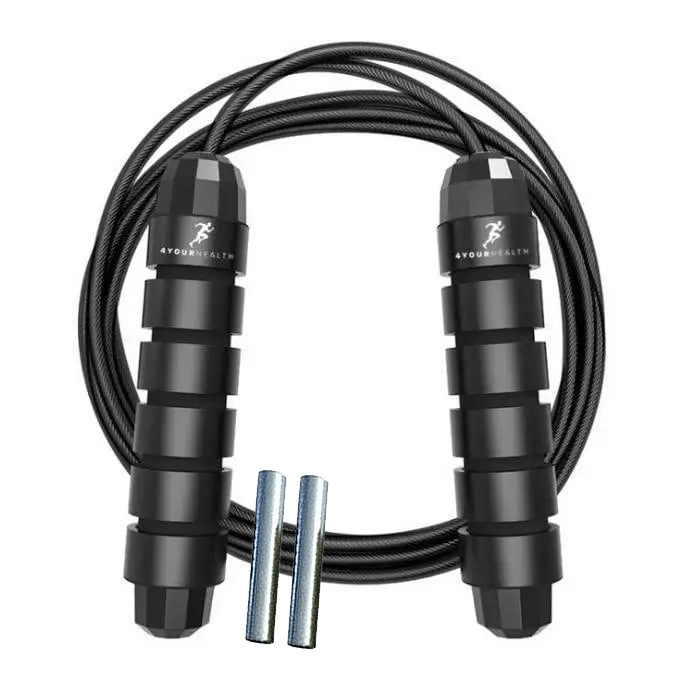 Скакалка швидкісна з протиковзкими ручками 4yourhealth Premium Skip Rope 3m на підшипниках з обтяжувачами 0156