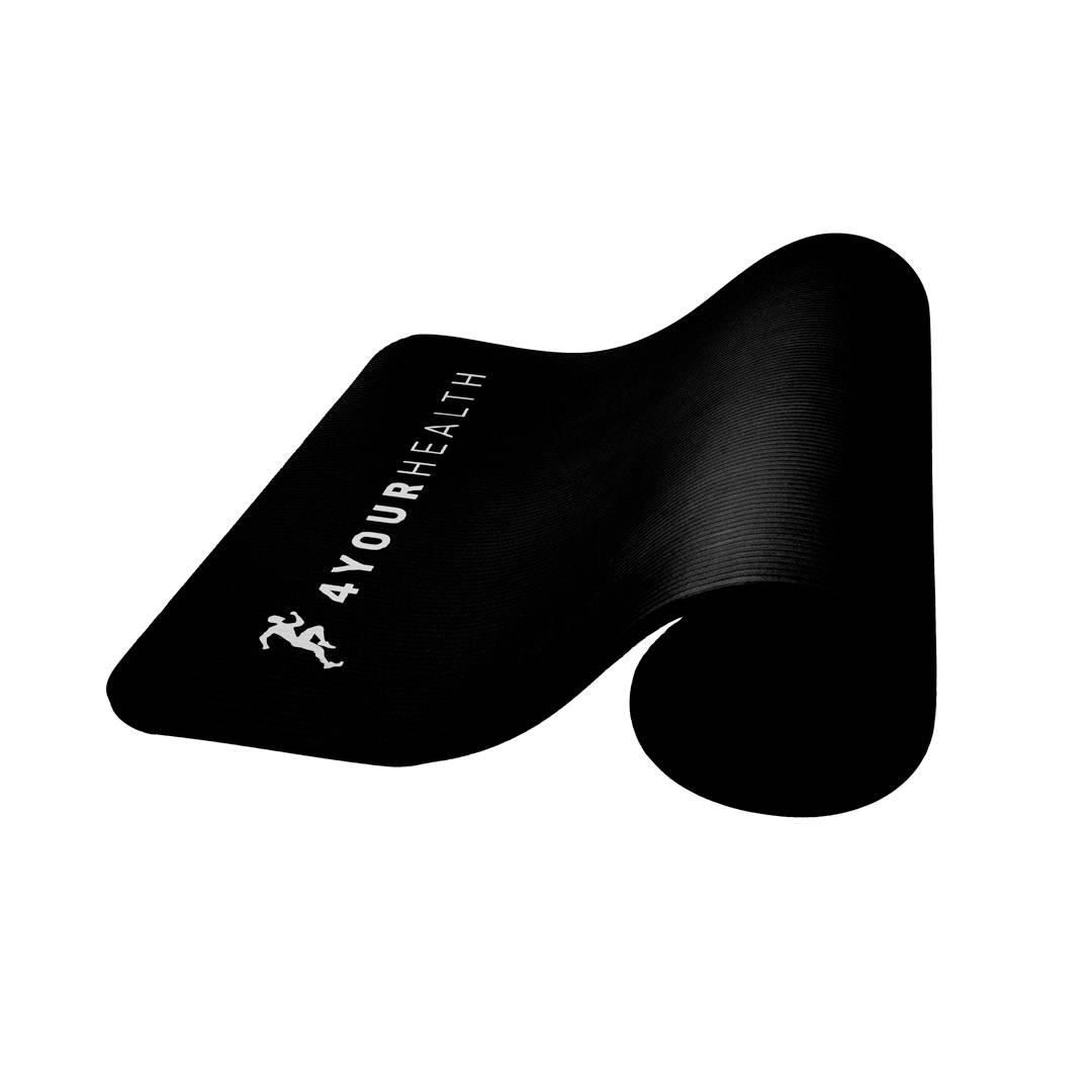 Килимок для йоги та фітнесу + чохол 4yourhealth Fitness Yoga Mat 0132 (180*61*1см) Чорний