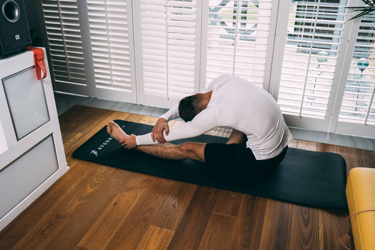 Килимок для йоги та фітнесу + чохол 4yourhealth Fitness Yoga Mat 0132 (180*61*1см) Чорний