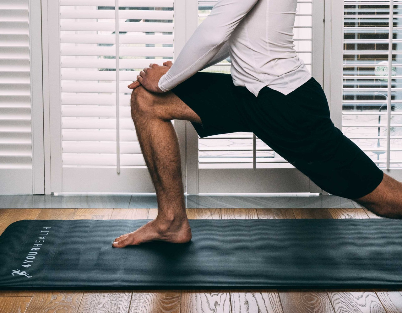 Килимок для йоги та фітнесу + чохол 4yourhealth Fitness Yoga Mat 0132 (180*61*1см) Чорний