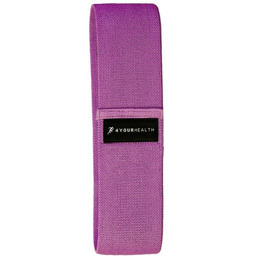 Резинка для фітнесу тканева 4yourhealth Fitness Band Heavy 37 kg. Фіолетова