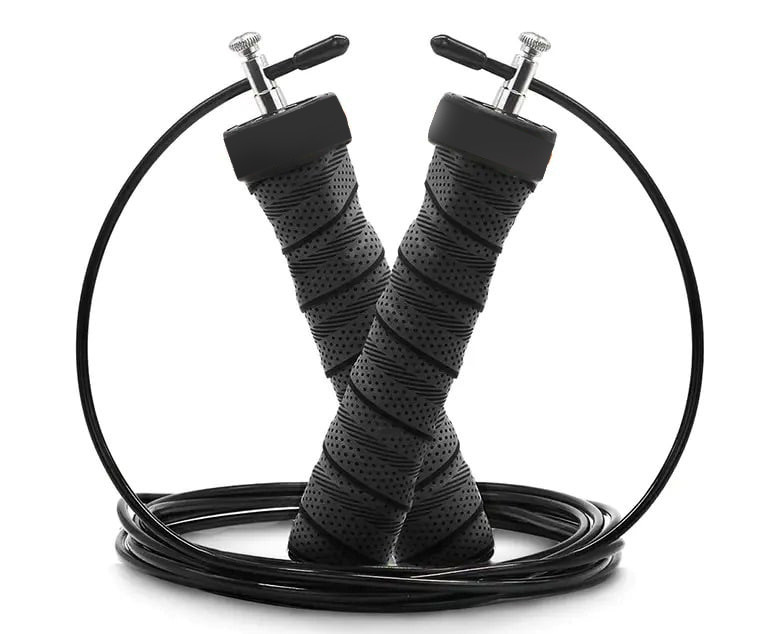 Скакалка швидкісна 4yourhealth Cross Weighted Rope 2.5m. на підшипниках, регульована 1146 Чорна