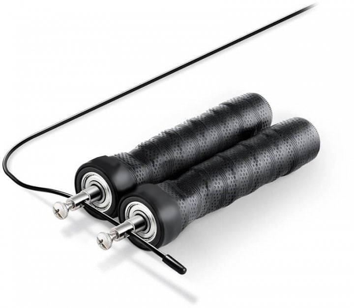 Скакалка швидкісна 4yourhealth Cross Weighted Rope 2.5m. на підшипниках, регульована 1146 Чорна