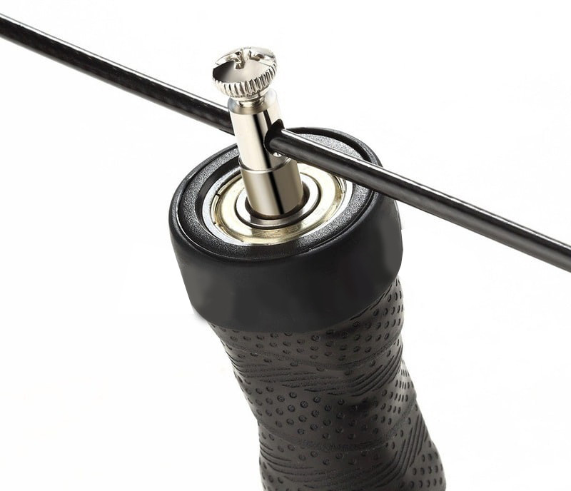 Скакалка швидкісна 4yourhealth Cross Weighted Rope 2.5m. на підшипниках, регульована 1146 Чорна