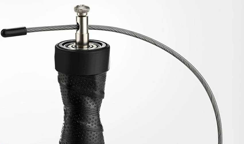Скакалка швидкісна 4yourhealth Cross Weighted Rope 2.5m. на підшипниках, регульована 1146 Чорна