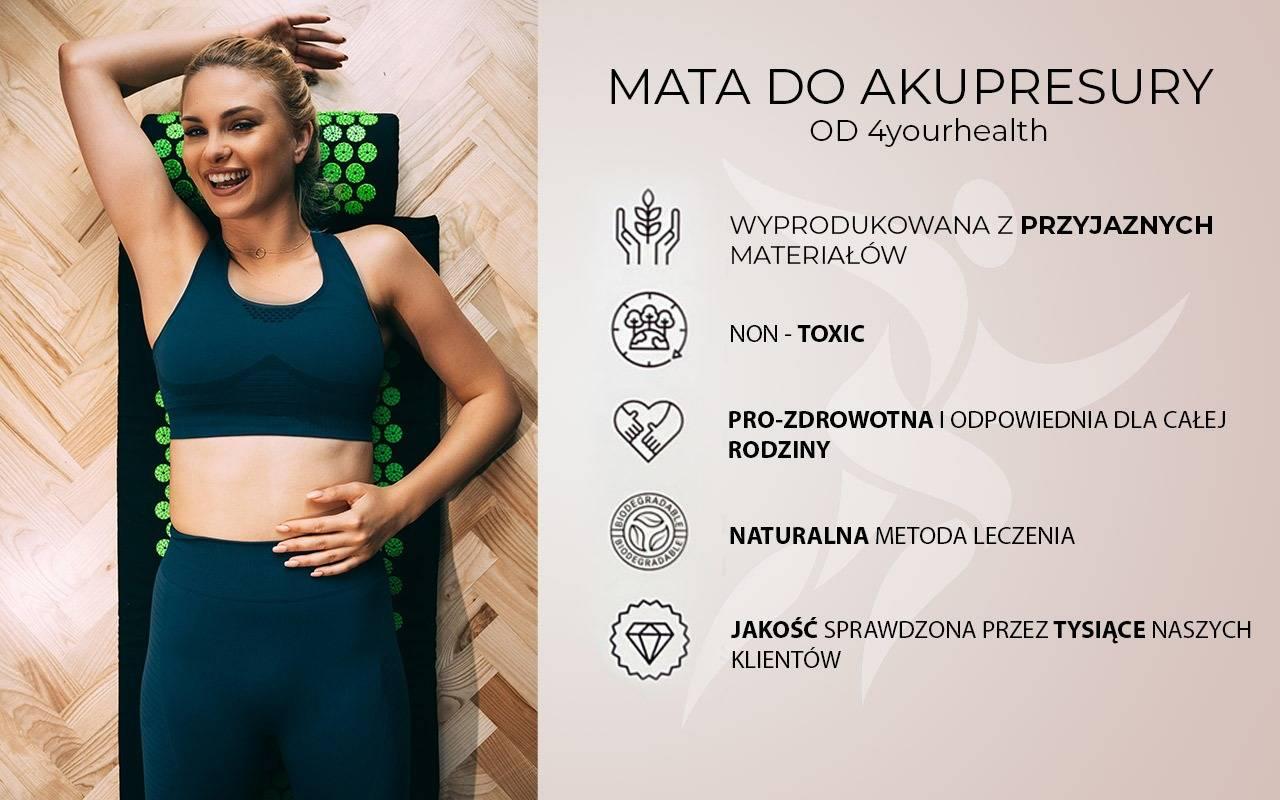 Килимок акупунктурний 4yourhealth Elite Line 1856 з подушкою червоний 70*40см
