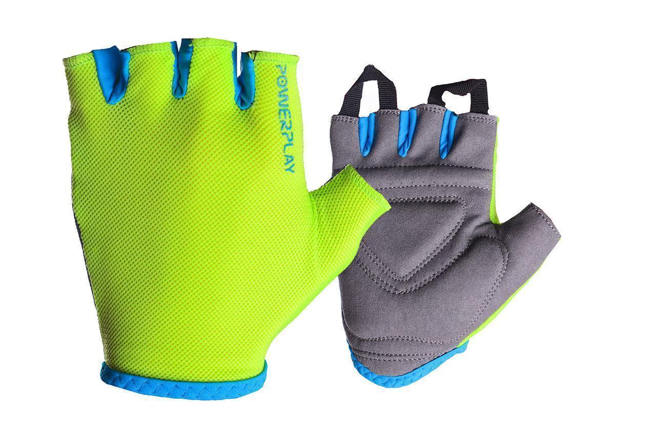 Перчатки для фитнеса и тяжелой атлетики PowerPlay 418 C женские зеленые XS