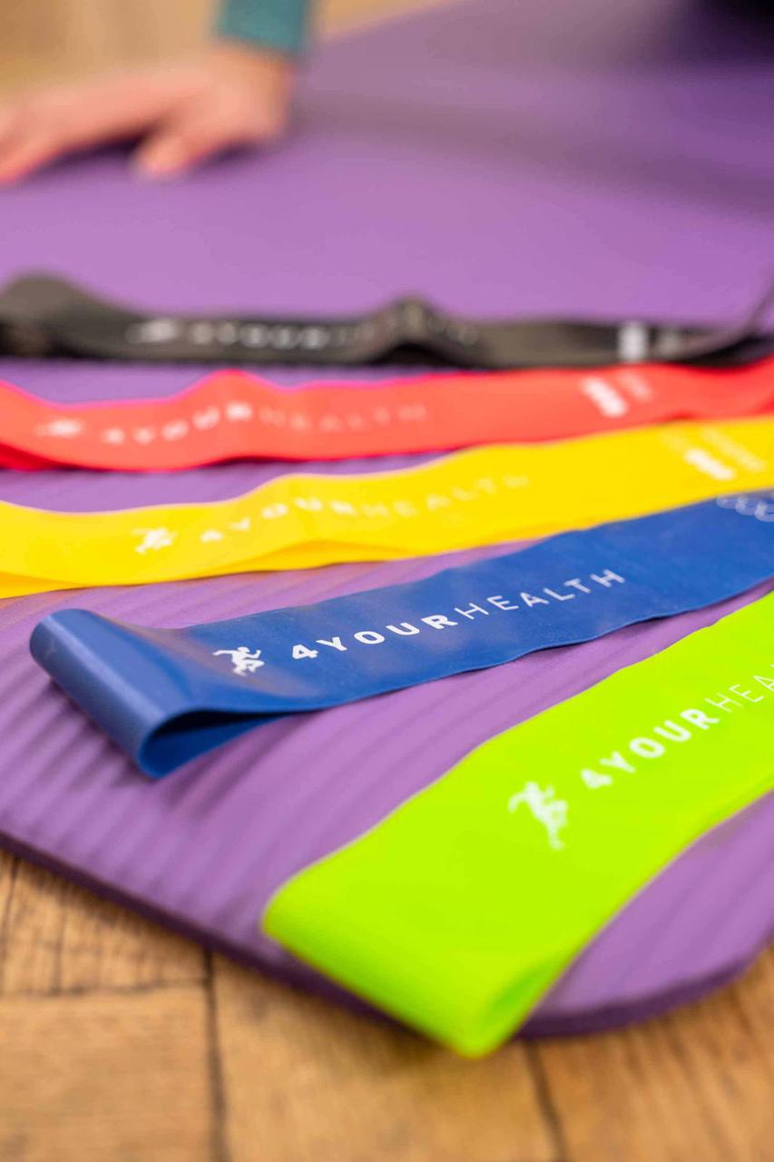 Фітнес резинки набір із 5шт. 4yourhealth Mani Band Fitness 0354 (від 1 до 20кг. разом 53кг)