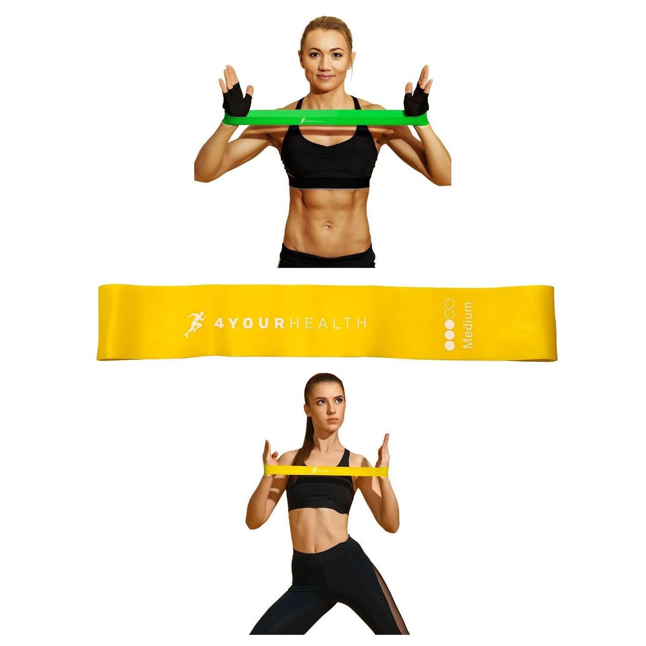 Фітнес резика 4yourhealth Mini Band Level 3 (5-10кг.) жовта