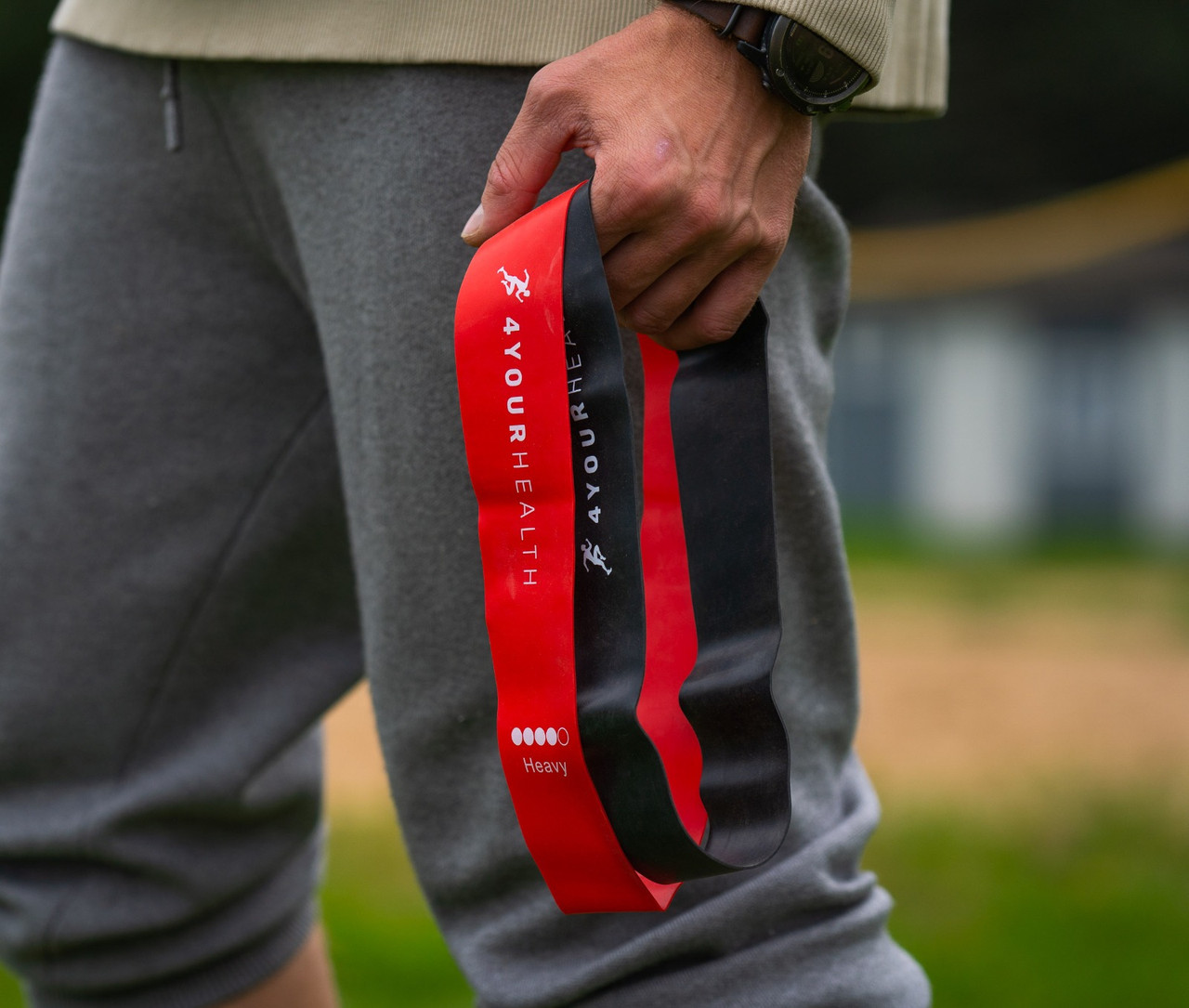 Фітнес резика 4yourhealth Mini Band Level 4 (10-15кг.) червона