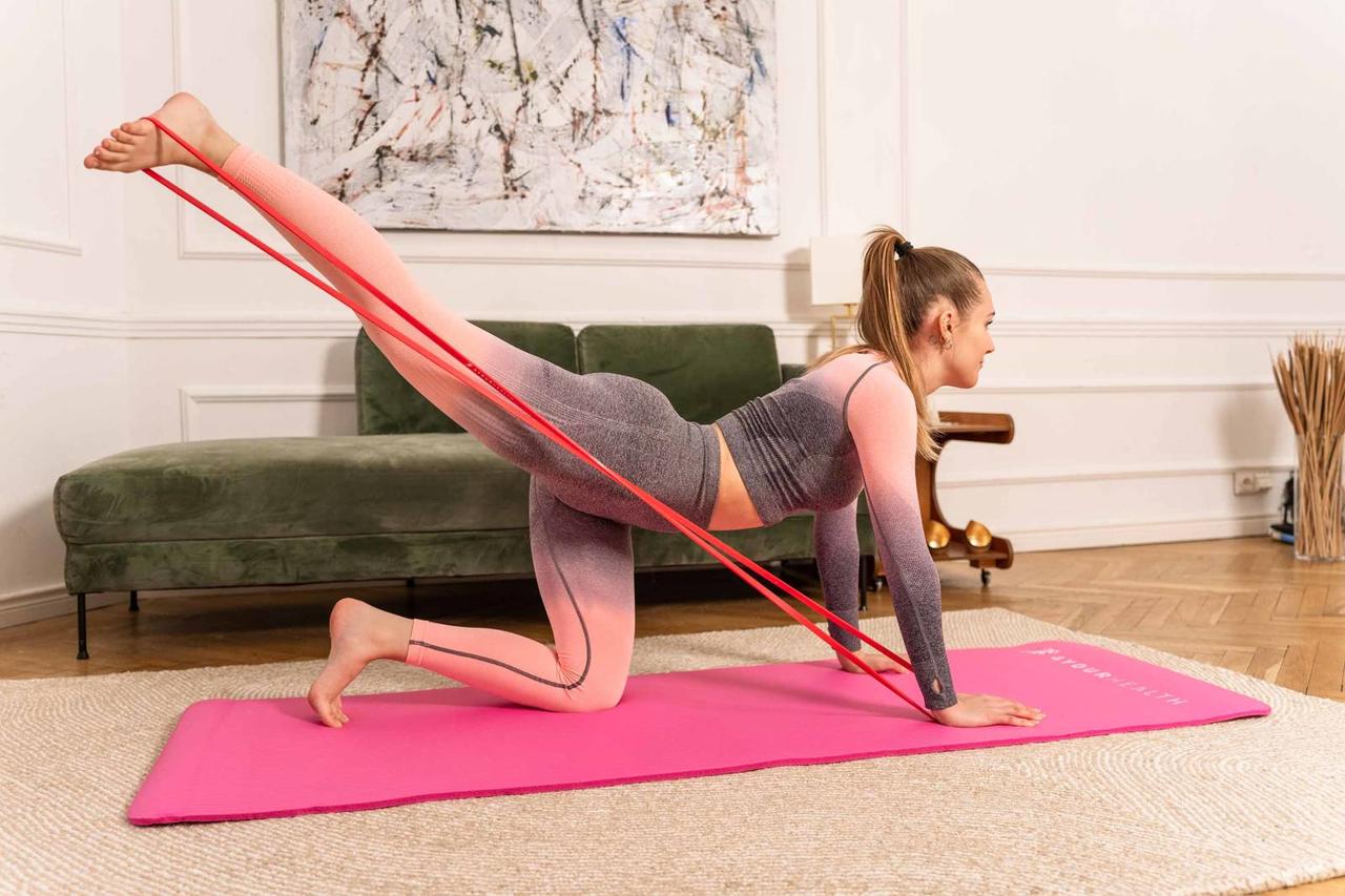 Гумова петля для тренувань 4yourhealth Power Band Level 2 (7-16кг.) червона (0903)