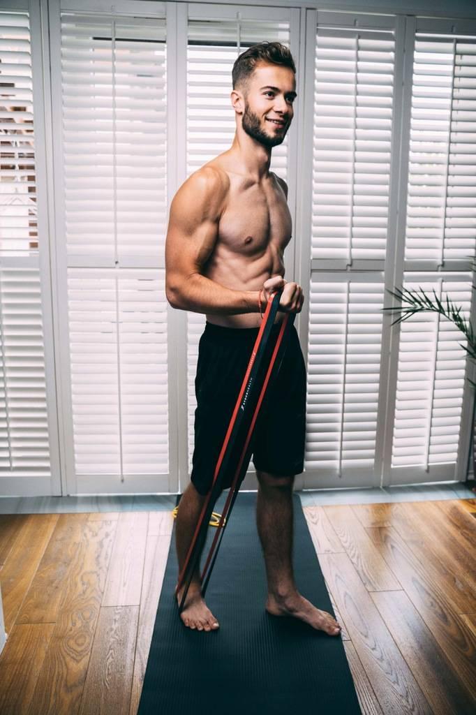 Гумова петля для тренувань 4yourhealth Power Band Level 2 (7-16кг.) червона (0903)