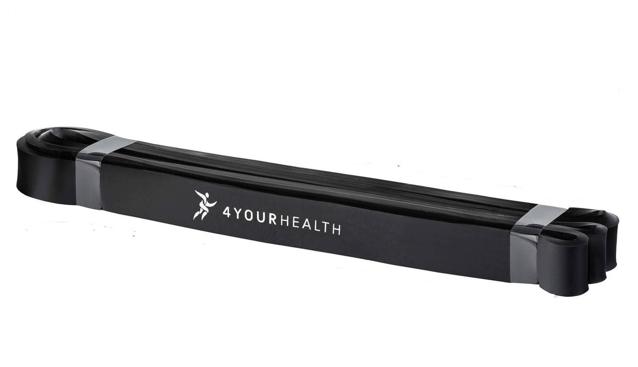 Гумова петля для тренувань 4yourhealth Power Band Level 3 (12-30кг.) чорна (0910)