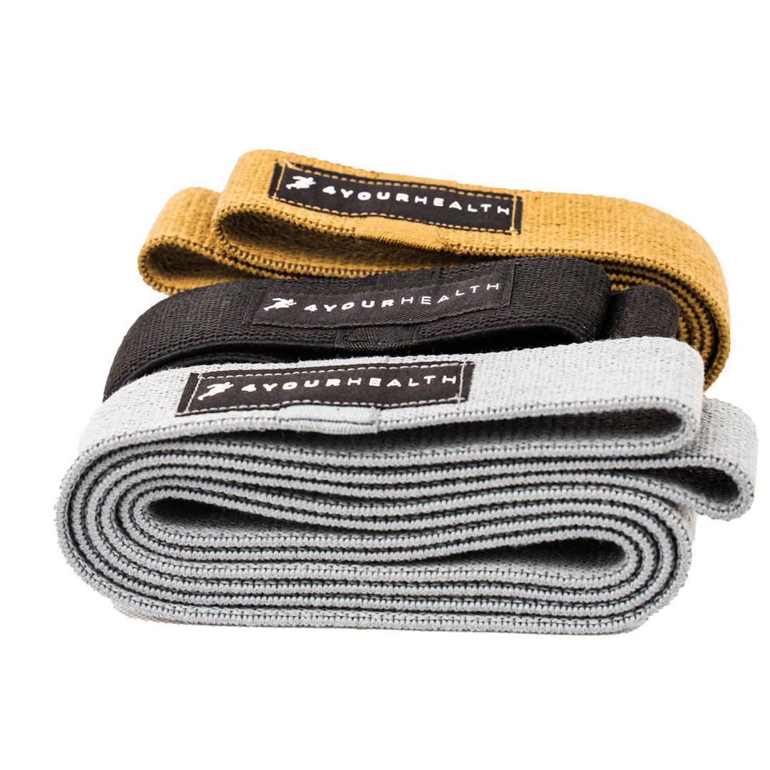 Набір тканевих еспандерів 3шт. 4yourhealth 208см. (25/35/45кг.)
