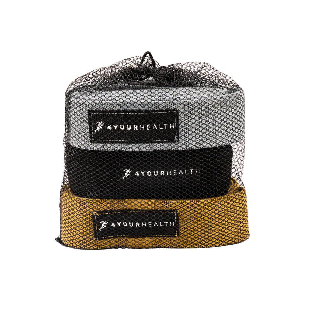 Набір тканевих еспандерів 3шт. 4yourhealth 208см. (25/35/45кг.)