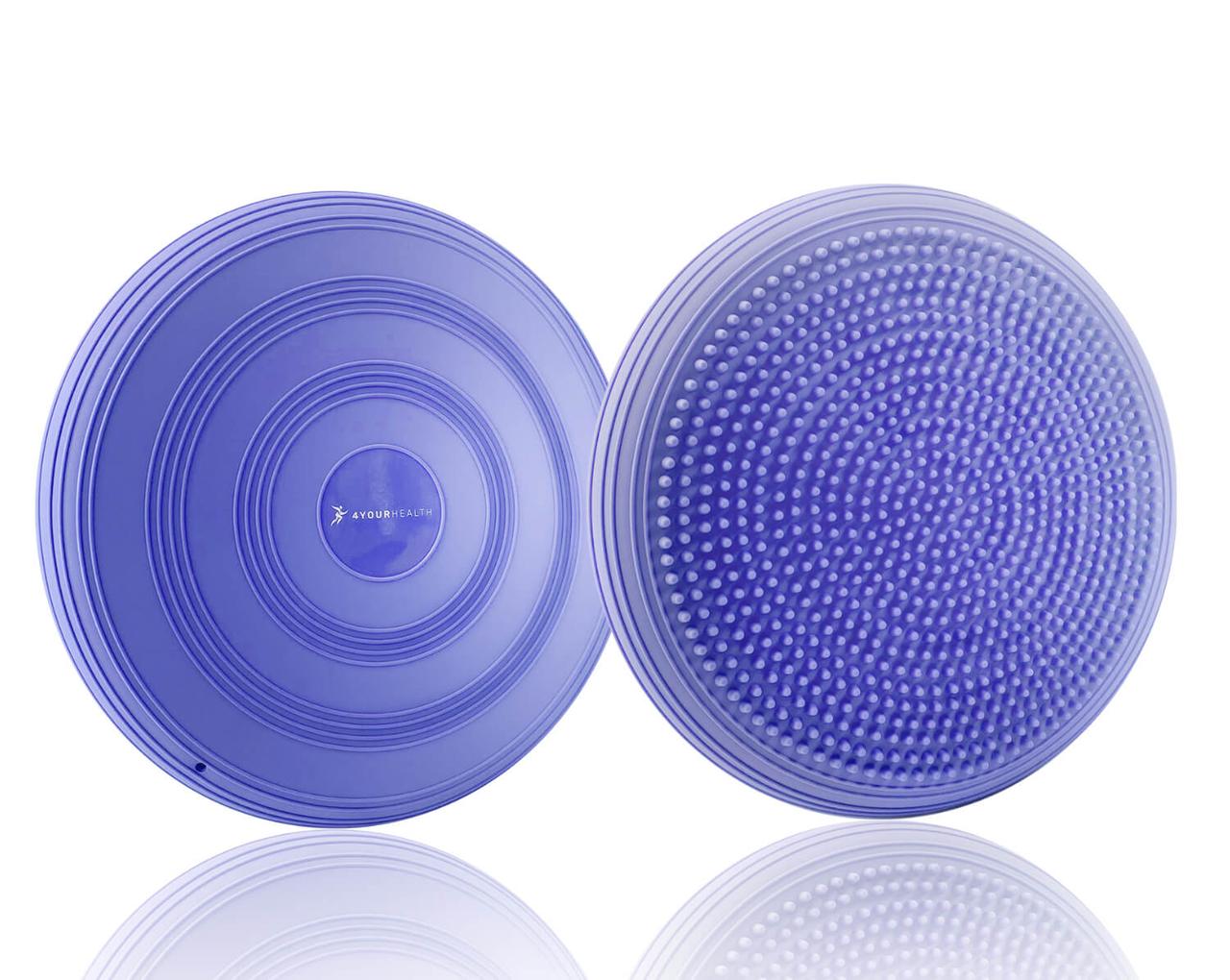Балансувальна подушка-диск 4yourhealth MED+ 34 см (сенсомоторна) фіолетова