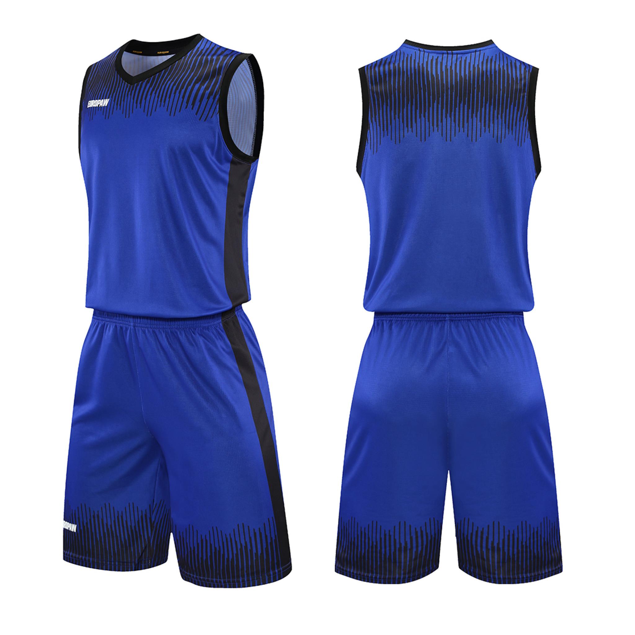 Баскетбольная форма Europaw Invincible 22 синий-черный [XL]