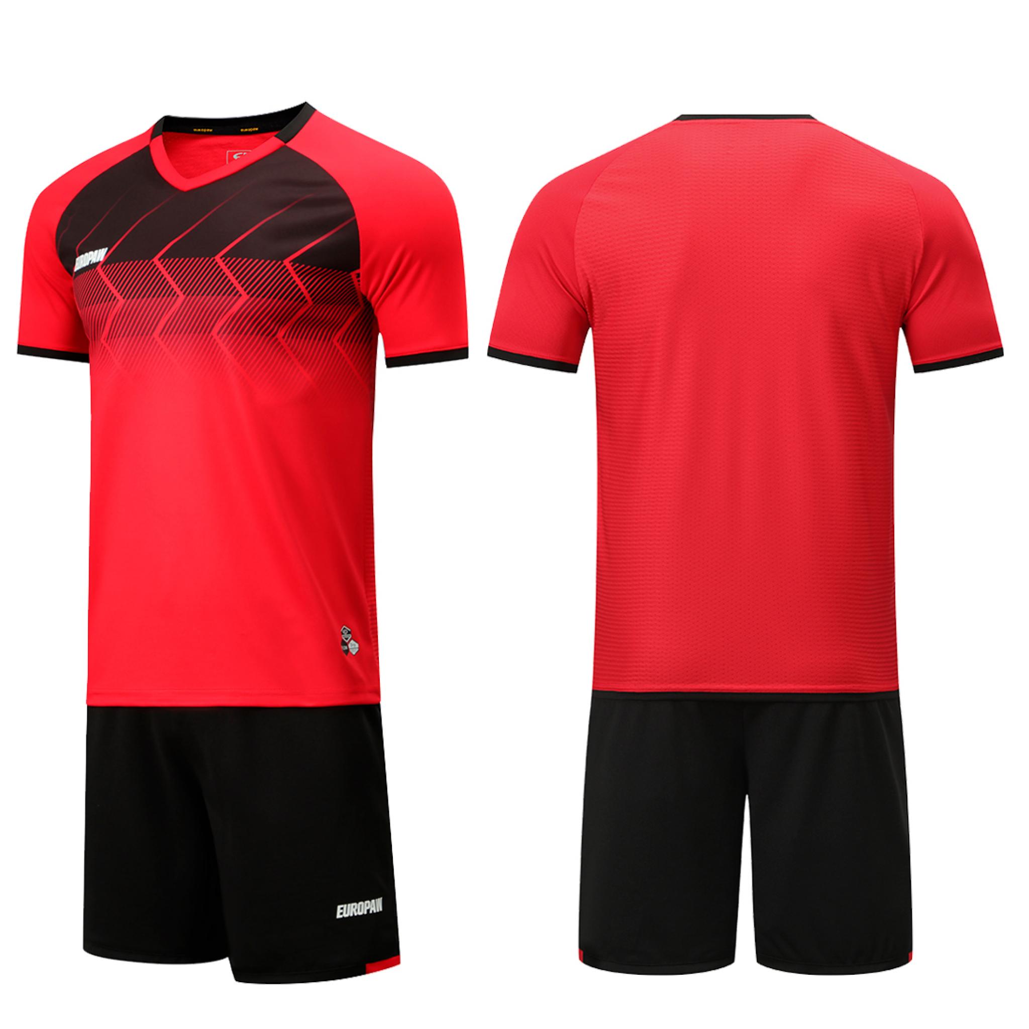 Футбольная форма Europaw 029 SLAVA красный-черный [3XS]