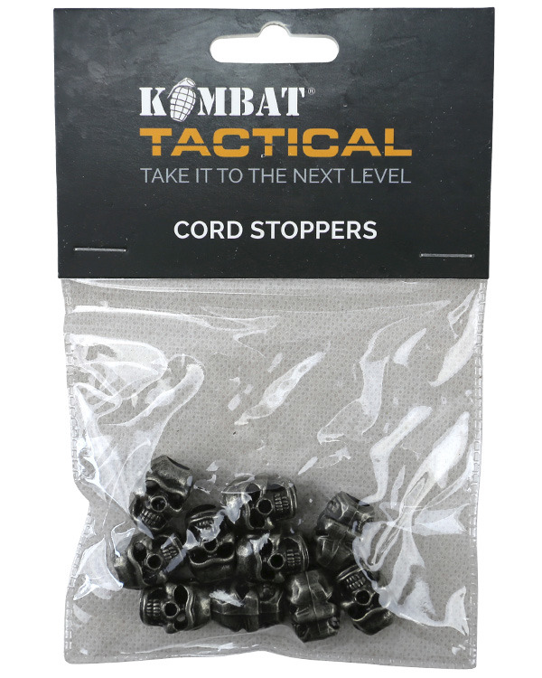 Стопери для шнурка 10шт KOMBAT UK Skull Cord Stoppers