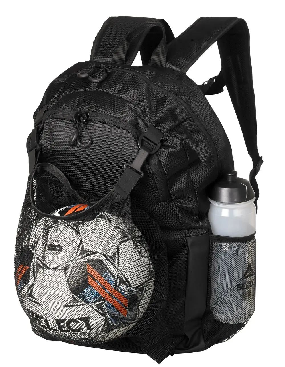 Ранець SELECT Milano backpack with net for ball (010) чорний, 25L