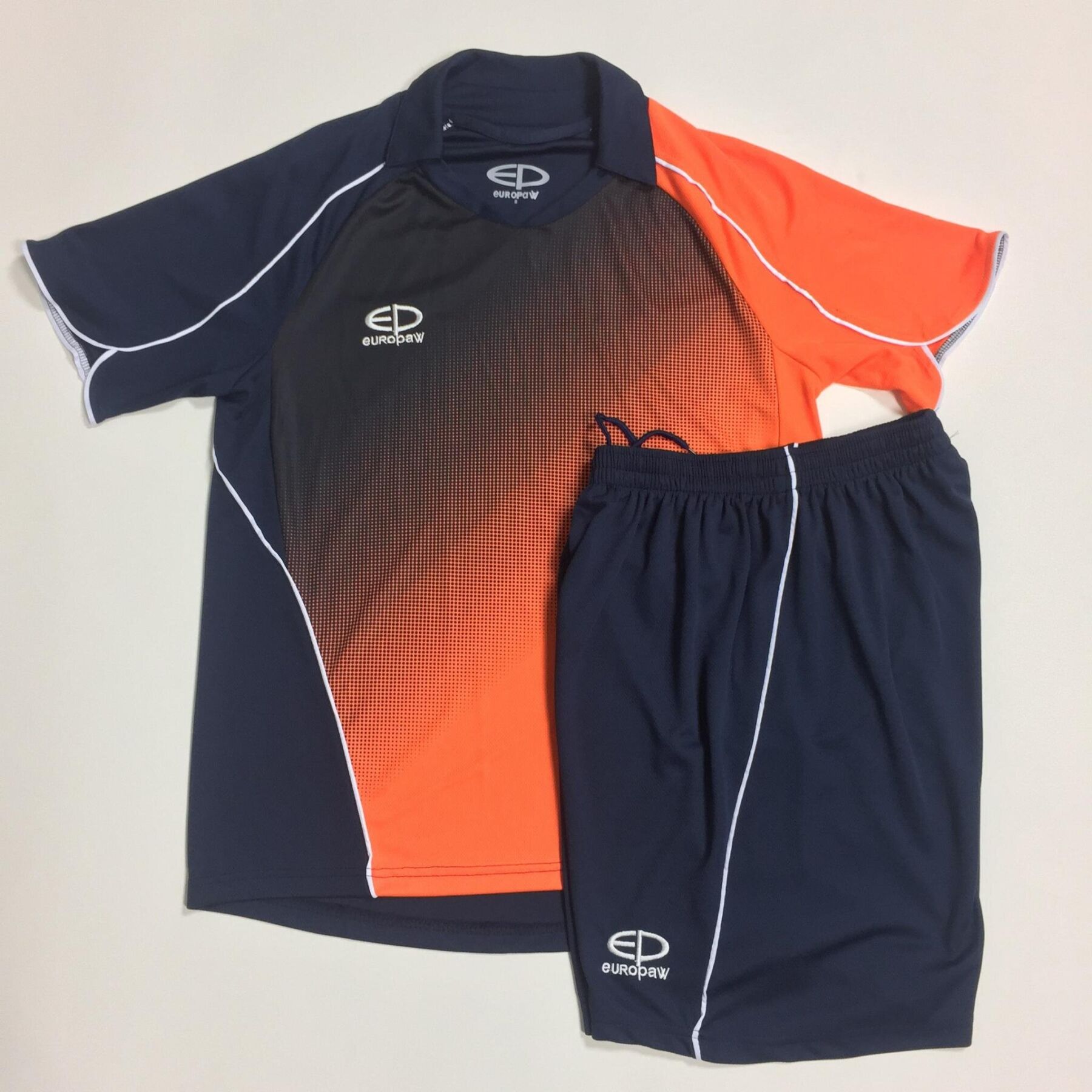 Футбольная форма Europaw 007-17 т.сине-оранжевая фото товара