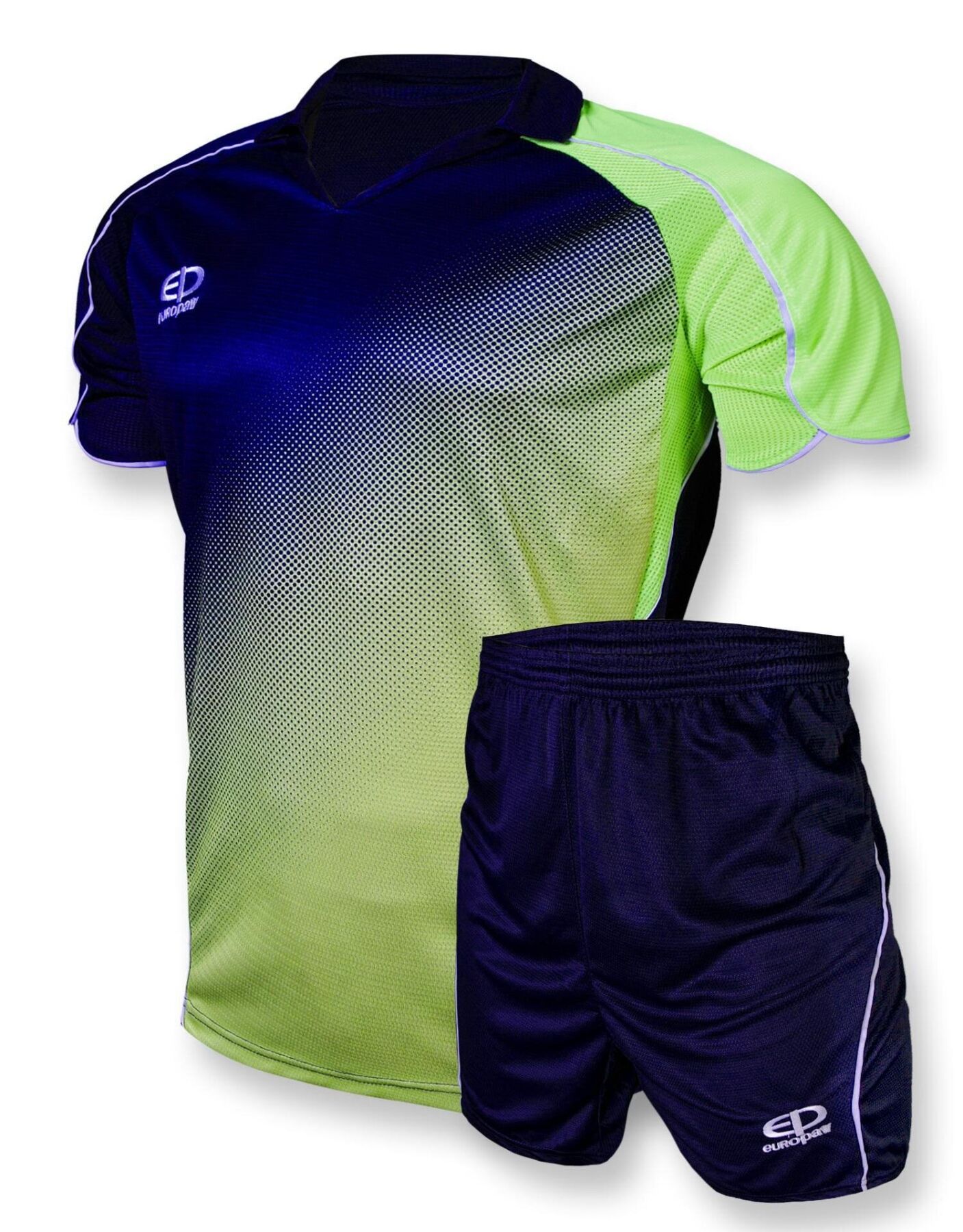 Футбольная форма Europaw 007-17 т.сине-салатовая фото товара
